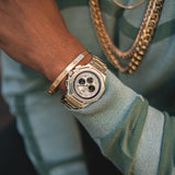AM1039SS - AMBASSADOR GOLD / SILVER / STEEL BAND WATCH