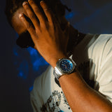 AM1054SS - AMBASSADOR SILVER / LA BLUE STEEL WATCH