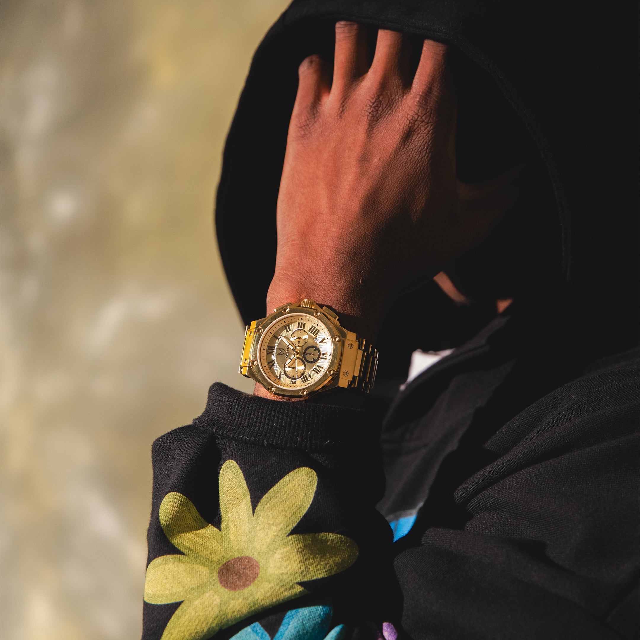 AM186SS - AMBASSADOR POLISH 18K PLATED / GOLD / SS BAND