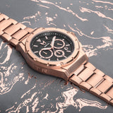 AM262SS - MK4 ROSE GOLD WATCH / BLACK / STEEL BAND