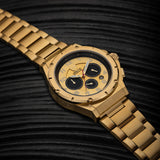 AM277SS - MK4 14K GOLD / GOLD STEEL BAND WATCH