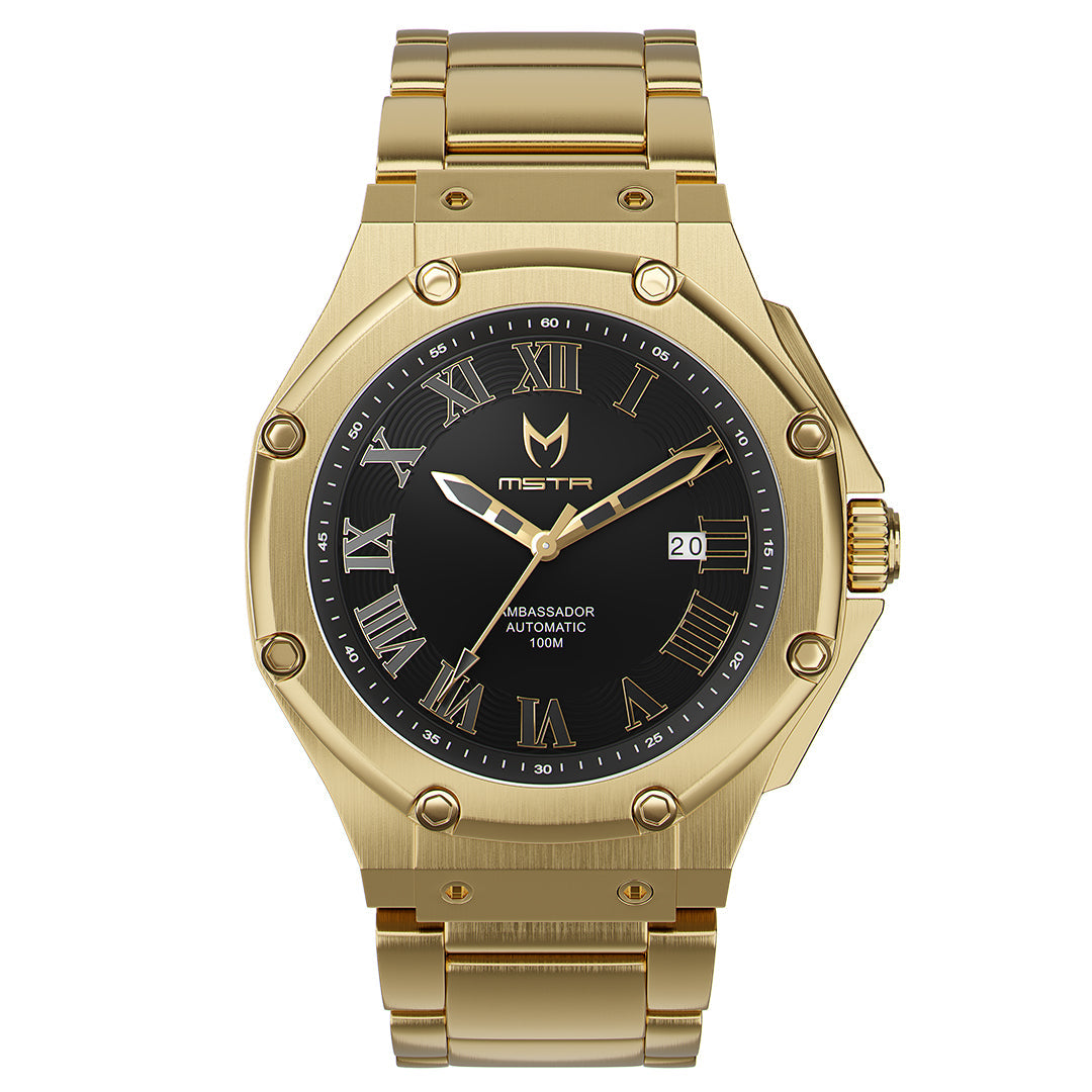 AM315SS - AUTOMATIC GOLD / STEEL BAND