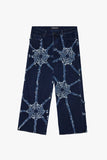 "ARCHANE" BAGGY DENIM JEAN DARK BLUE