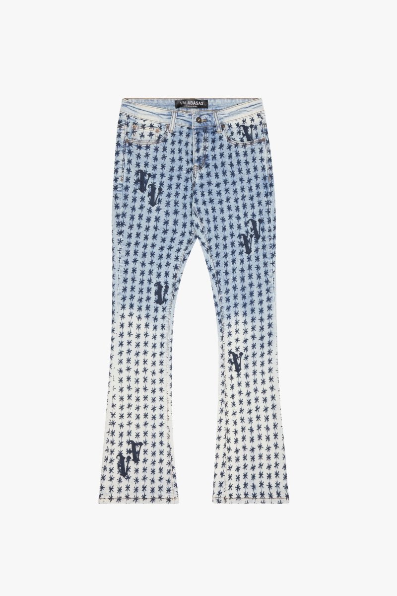 "ASTERISK" STACKED FLARE BLUE/BLACK