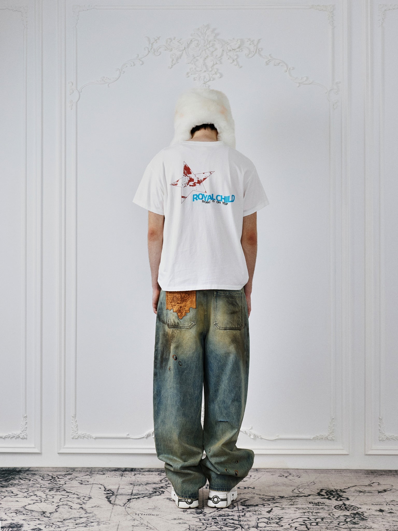 "Berry Is On Top" Tee in White Multi