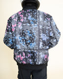 EPTM Tie Dye Bandana Bomber Jacket - Black