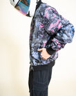 EPTM Tie Dye Bandana Bomber Jacket - Black