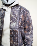 EPTM Tie Dye Bandana Bomber Jacket - Brown