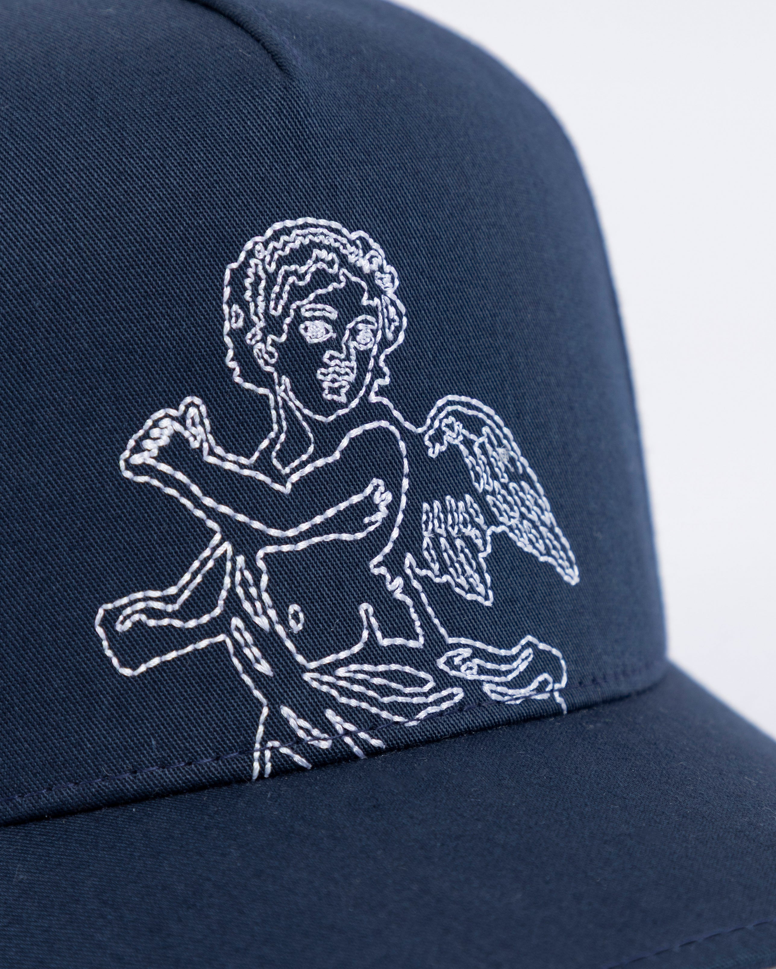 Basics Cherubs High Crown Cap Navy Blue