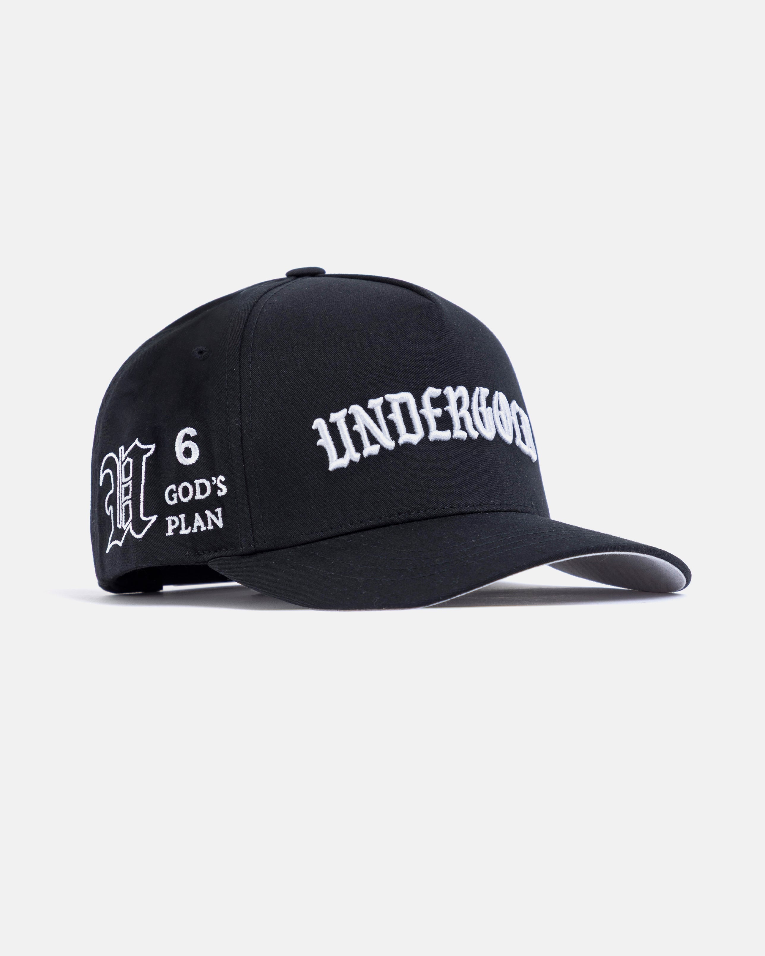 Basics God's Plan High Crown Cap Black