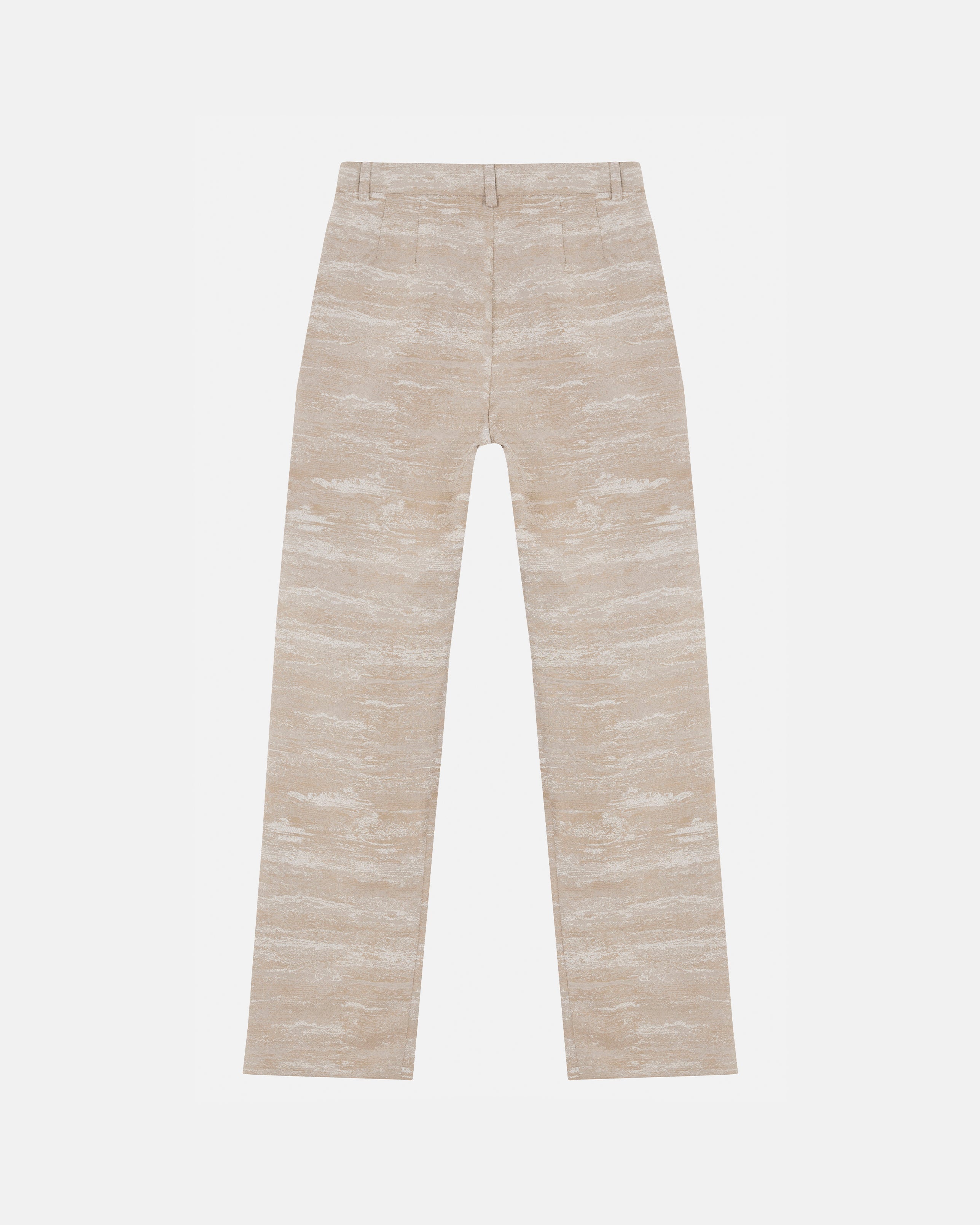 Basics Jacquard Trousers Taupe