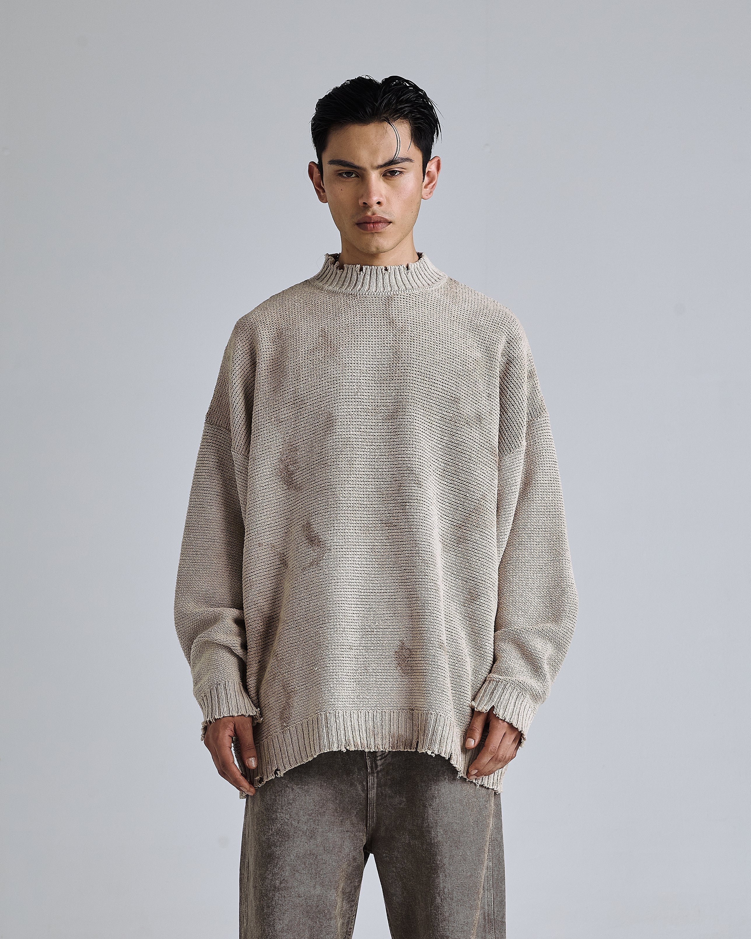 Basics Knit Crewneck Vintage Brown