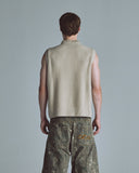 Basics Knitted Vest Cream
