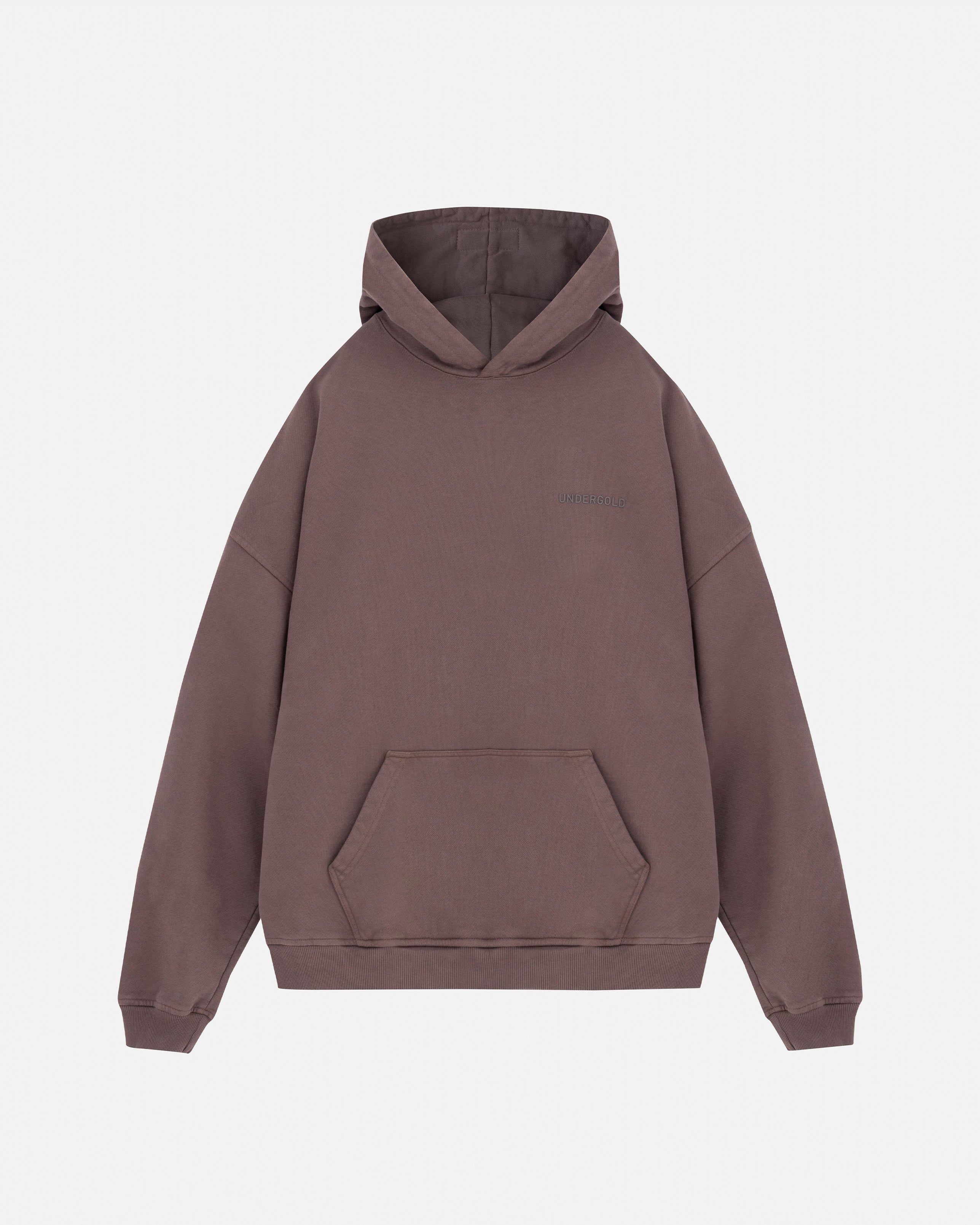 Line Logo Hoodie Brown