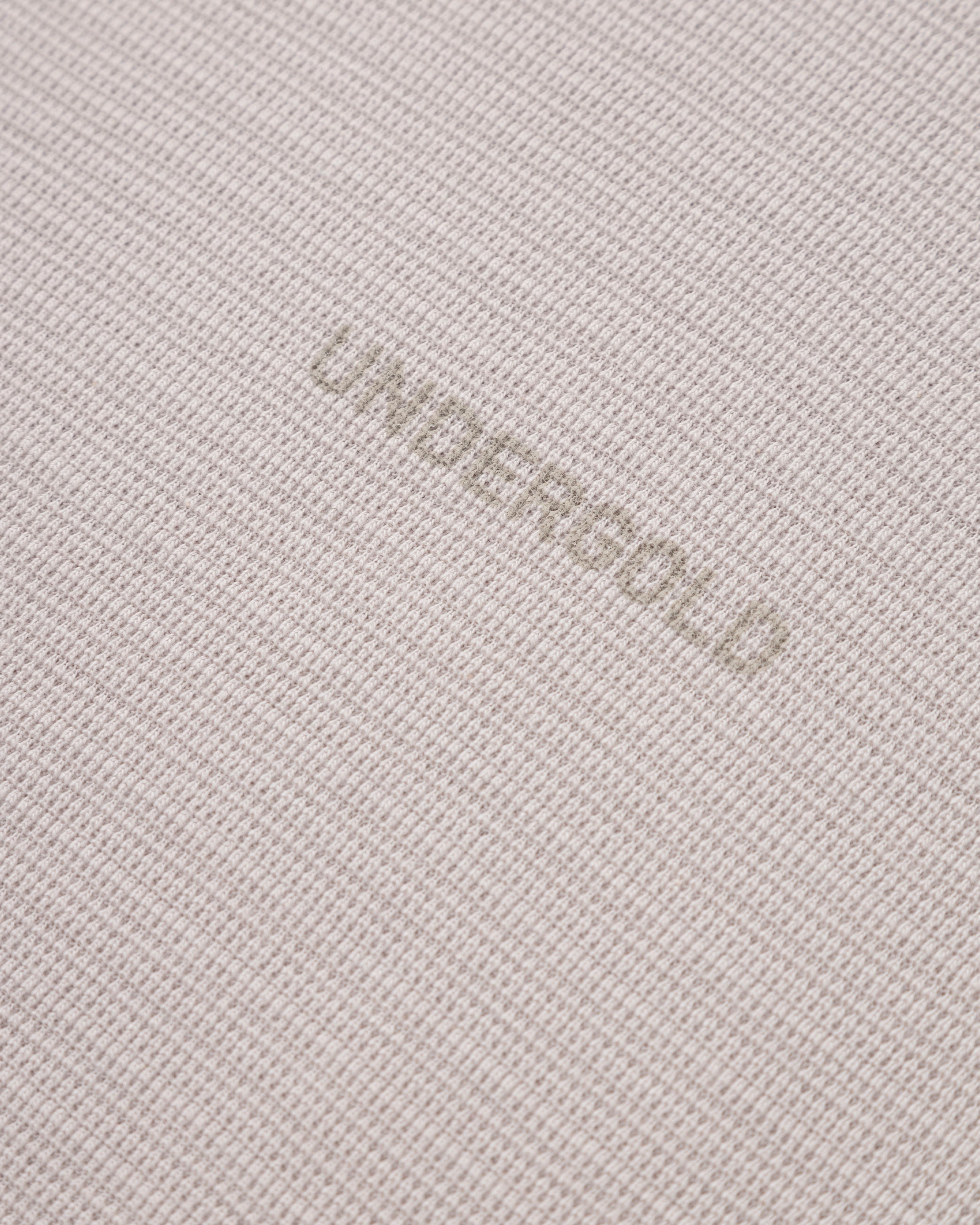 Basics Logo Textured Boxy Tshirt Taupe