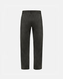 Basics Suede Trousers Olive Green