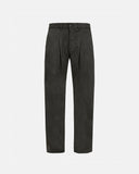 Basics Suede Trousers Olive Green