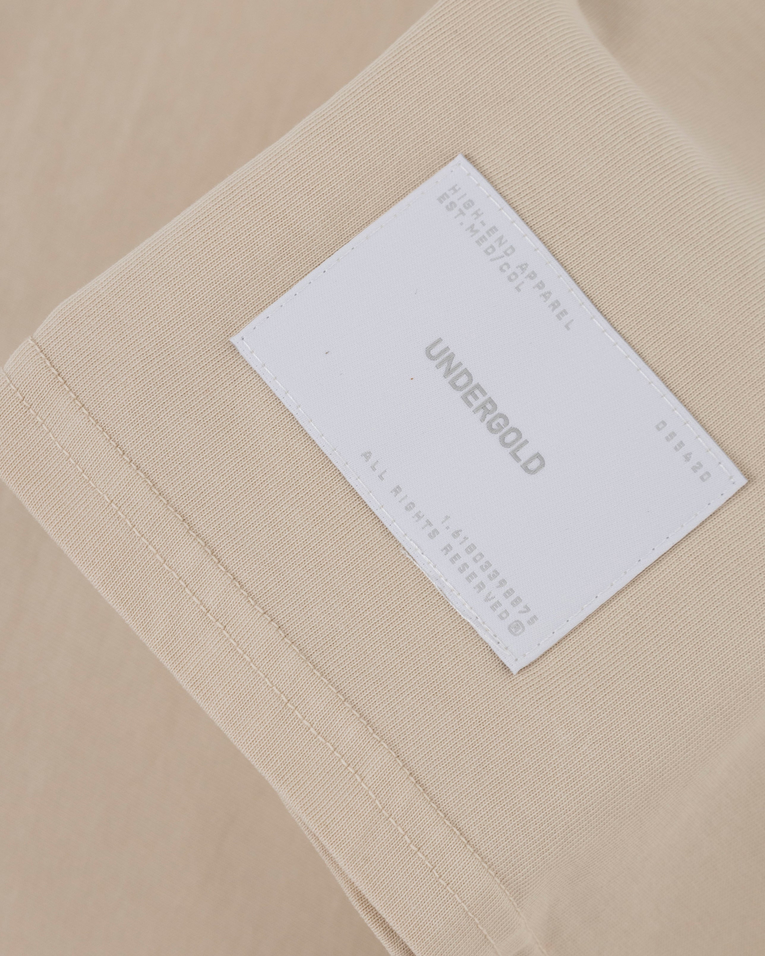 Basics Tiny Logo Regular Fit T-shirt Cream