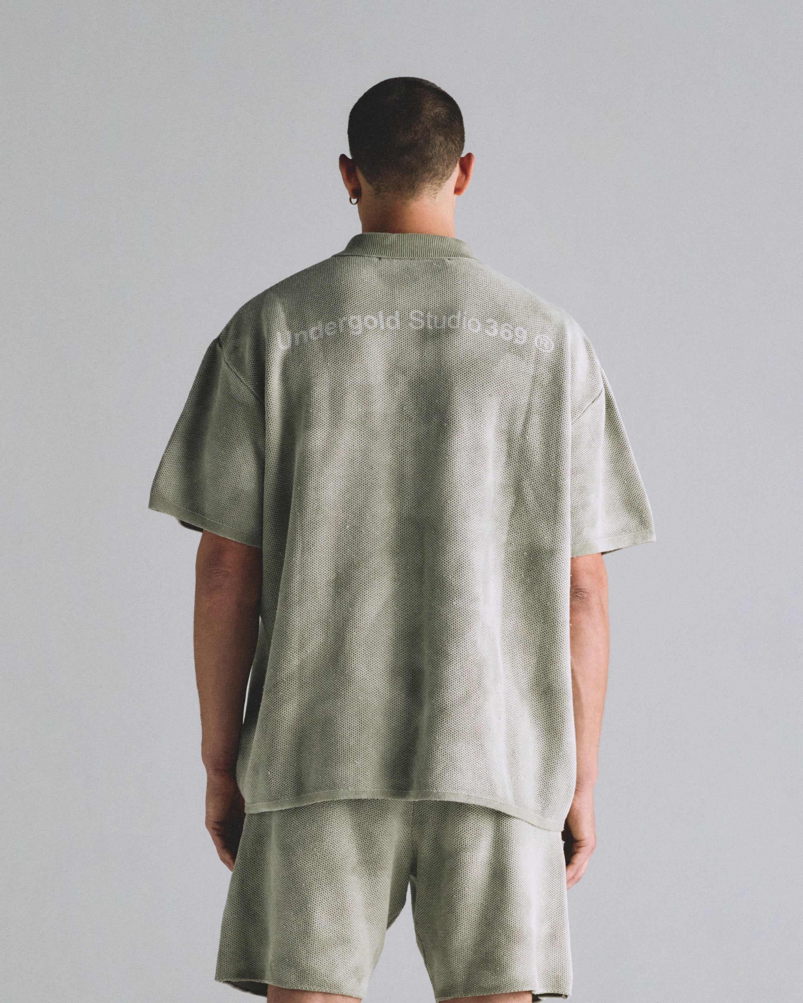 Basics Undergold Studio Knitted Tshirt Aged Green