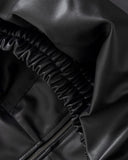 Basics UNDRGLD Leather Zip Up Hoodie Jacket Black
