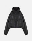 Basics UNDRGLD Leather Zip Up Hoodie Jacket Black
