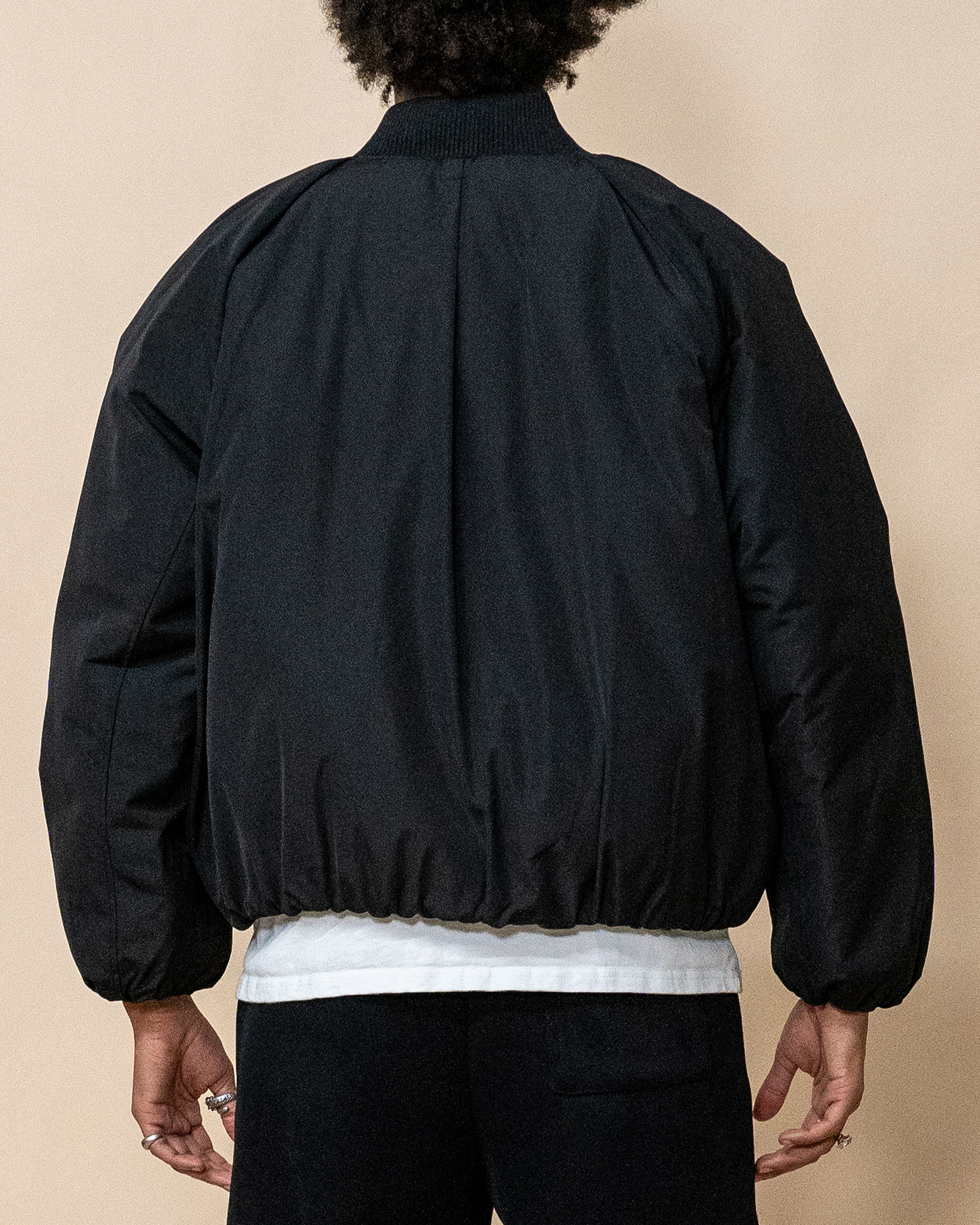 EPTM Capital Cropped Bomber - Black