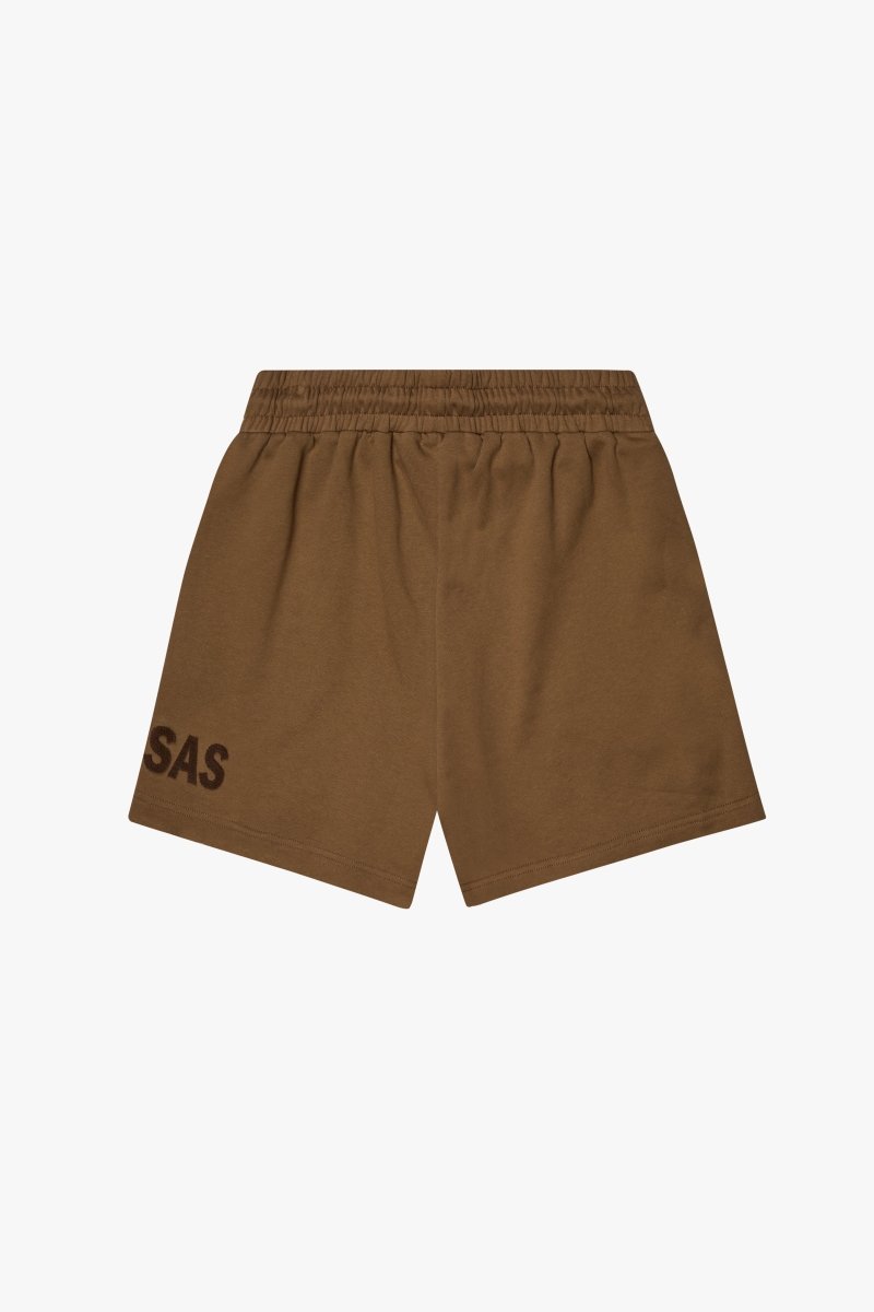 "BLOOM" WOVEN SHORTS BROWN