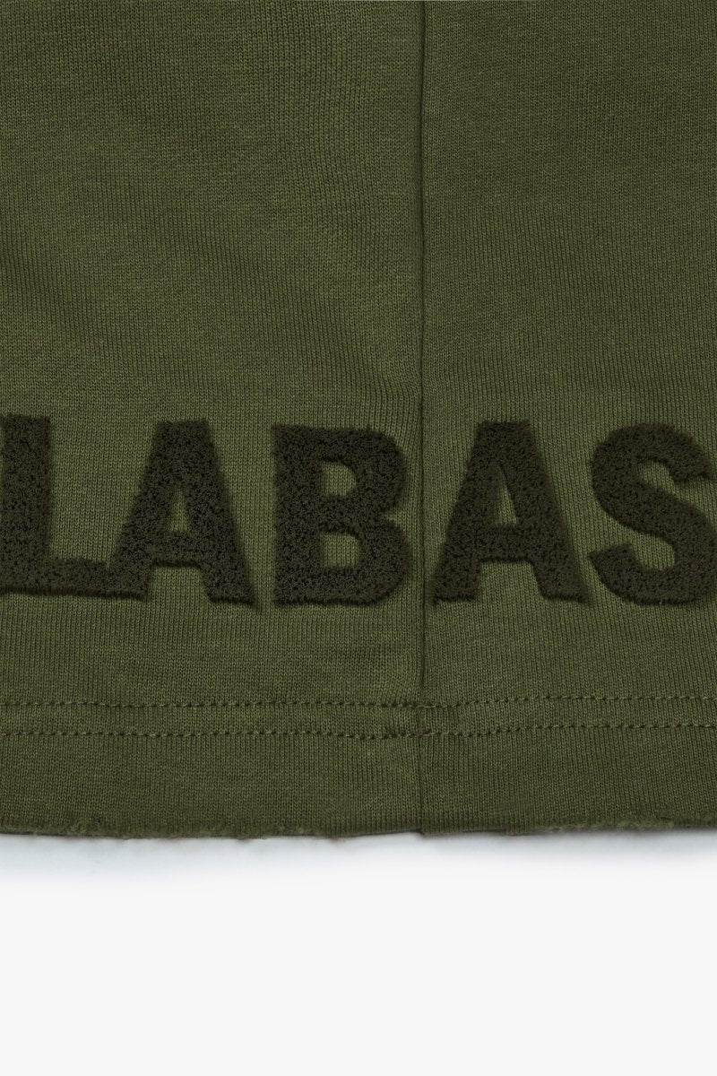 "BLOOM" WOVEN SHORTS OLIVE