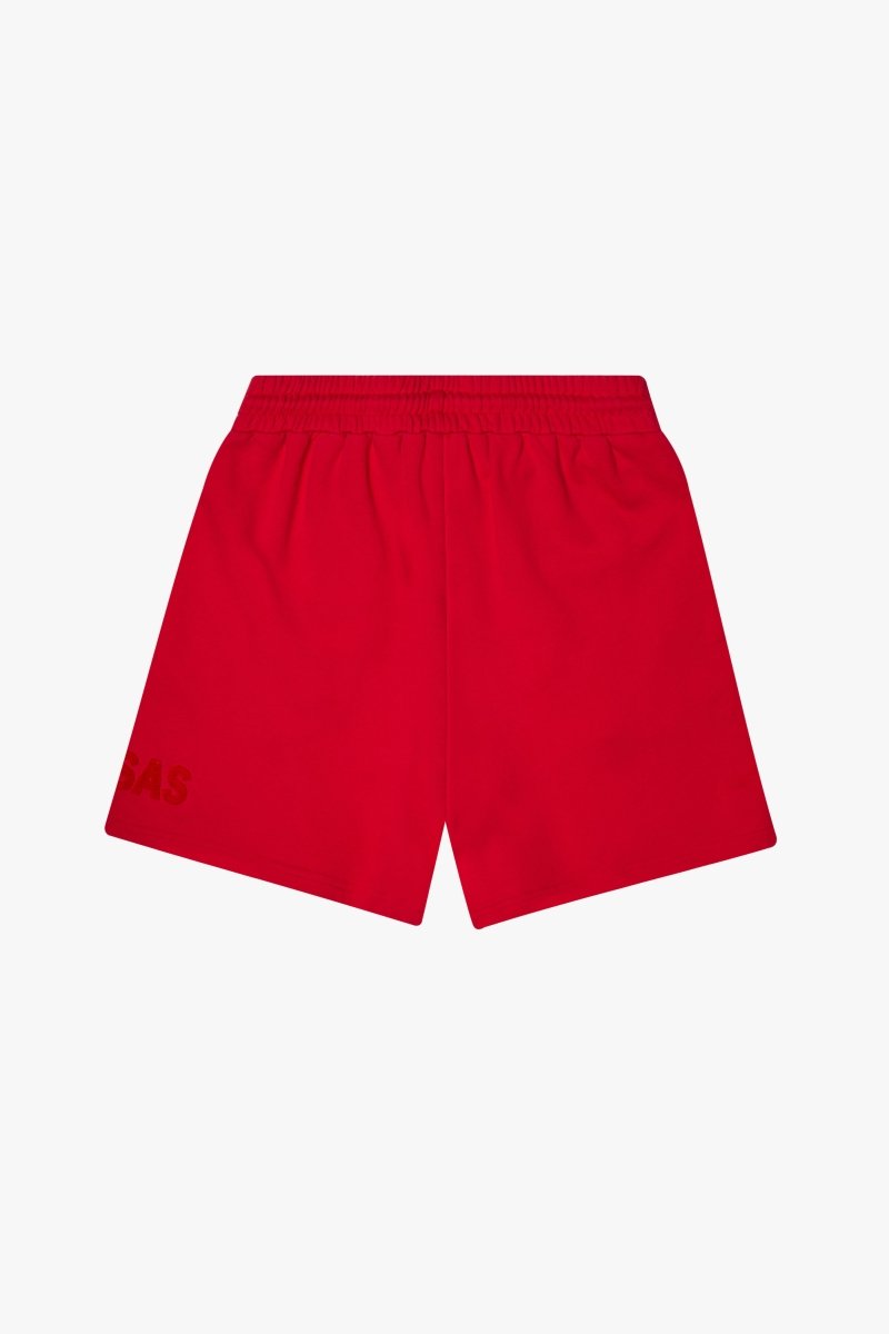 "BLOOM" WOVEN SHORTS VINTAGE RED
