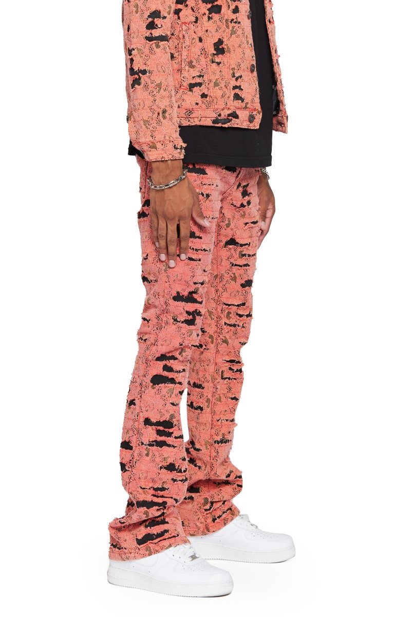 "BLUE MOON" FADED VINTAGE STACKED FLARE JEAN