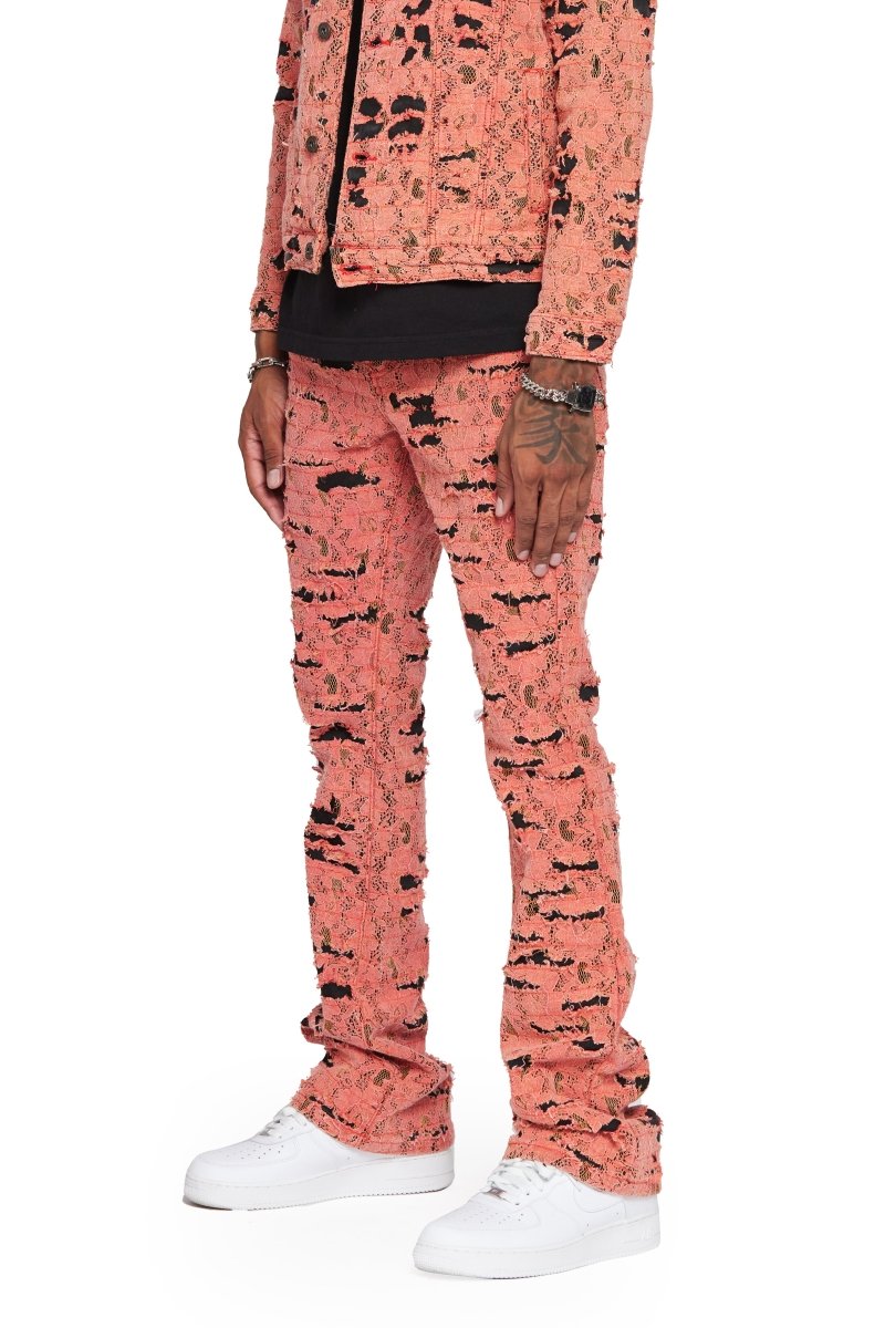 "BLUE MOON" FADED VINTAGE STACKED FLARE JEAN