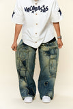 "BLUEPRINT" BAGGY DENIM JEAN VINTAGE BLUE