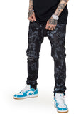 “BORA BORA” SKINNY JEAN BLACK WASHED