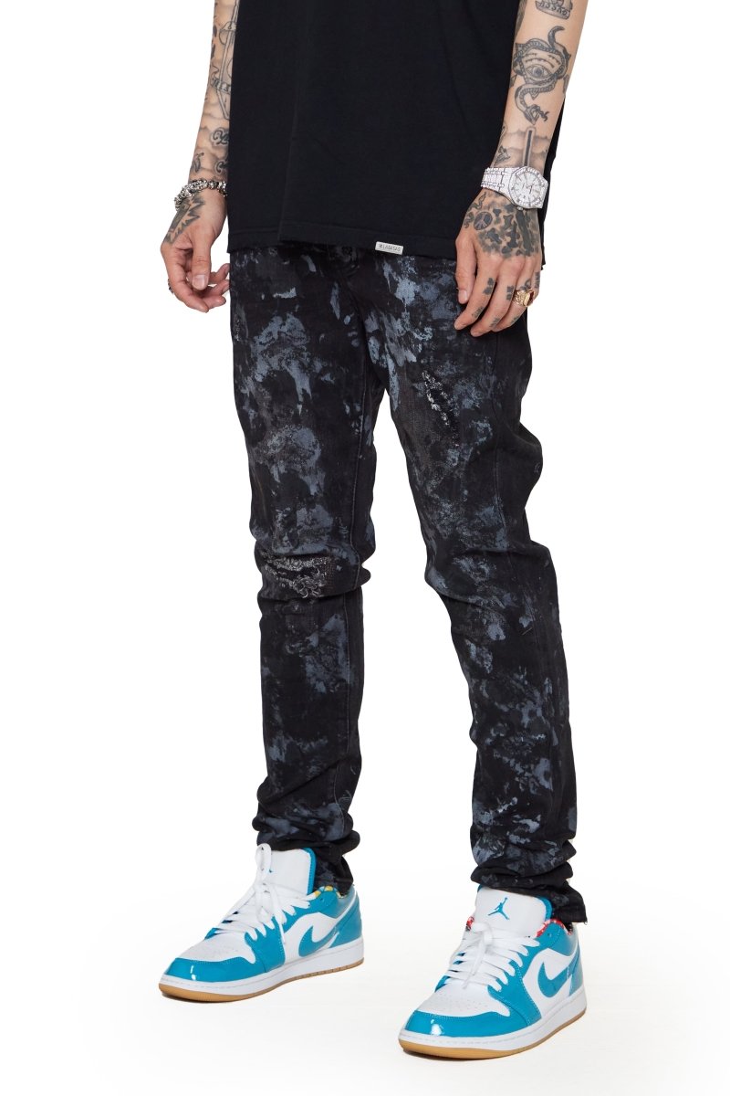 “BORA BORA” SKINNY JEAN BLACK WASHED