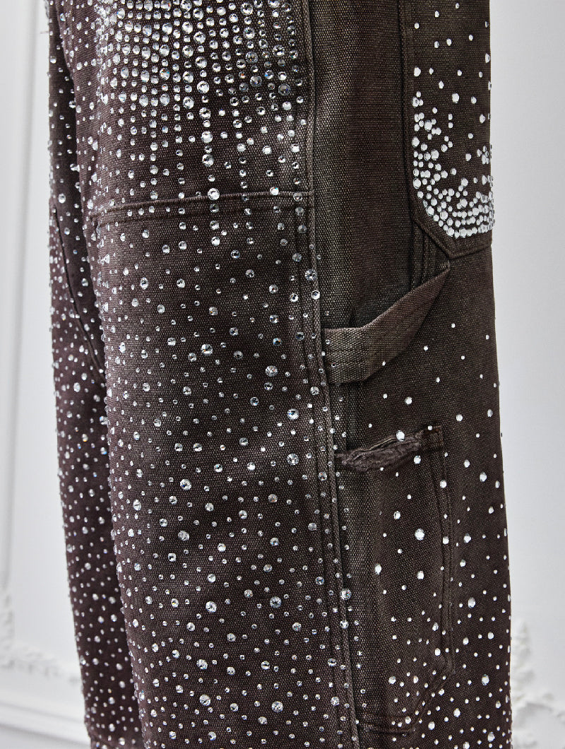 Redial 20k Diamond Shorts in Washed Brown