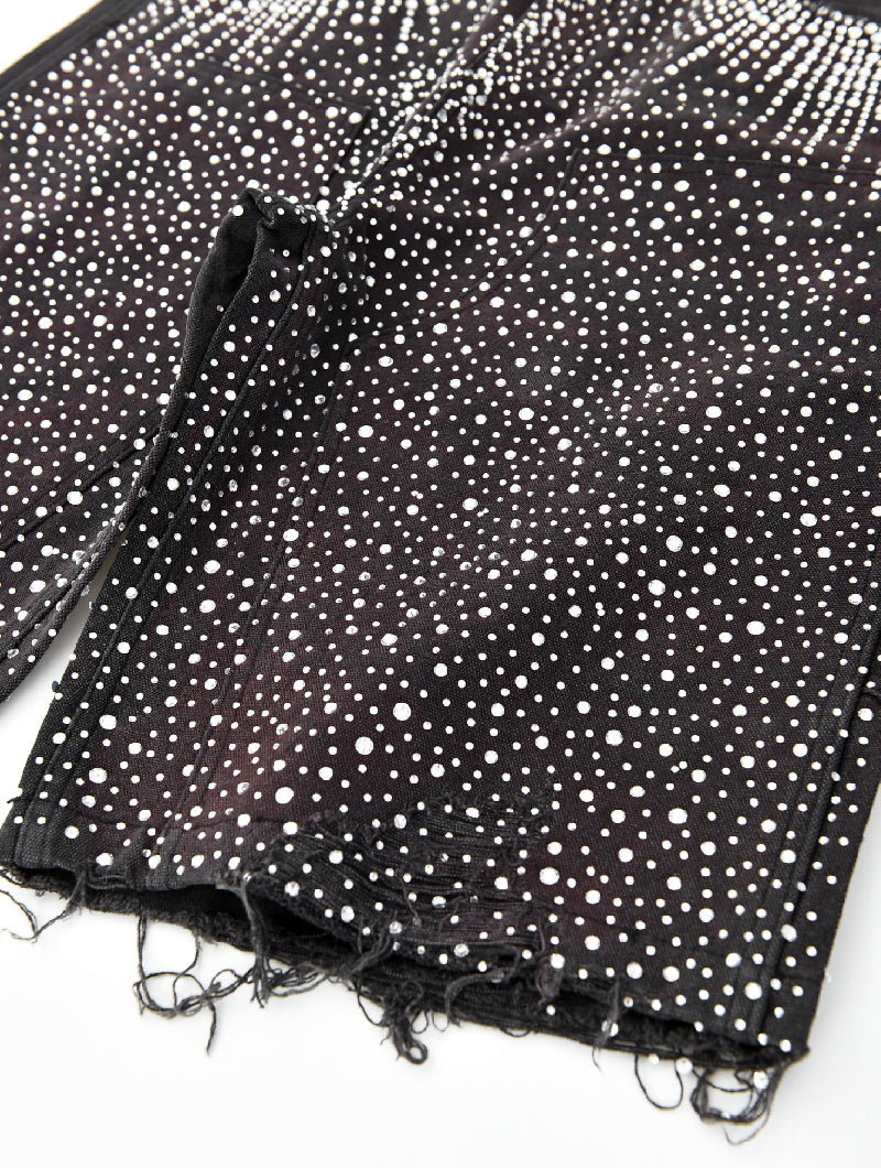 Redial 20k Diamond Shorts in Washed Black