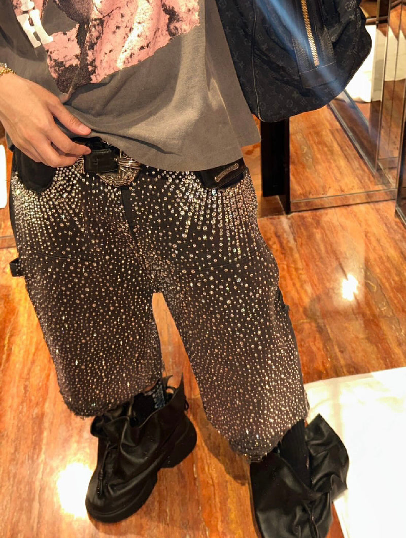 Redial 20k Diamond Shorts in Washed Black