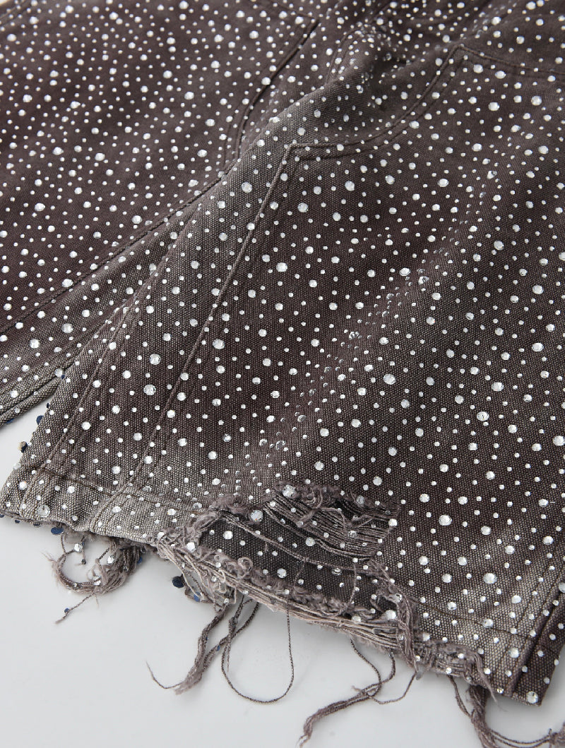 Redial 20k Diamond Shorts in Washed Brown