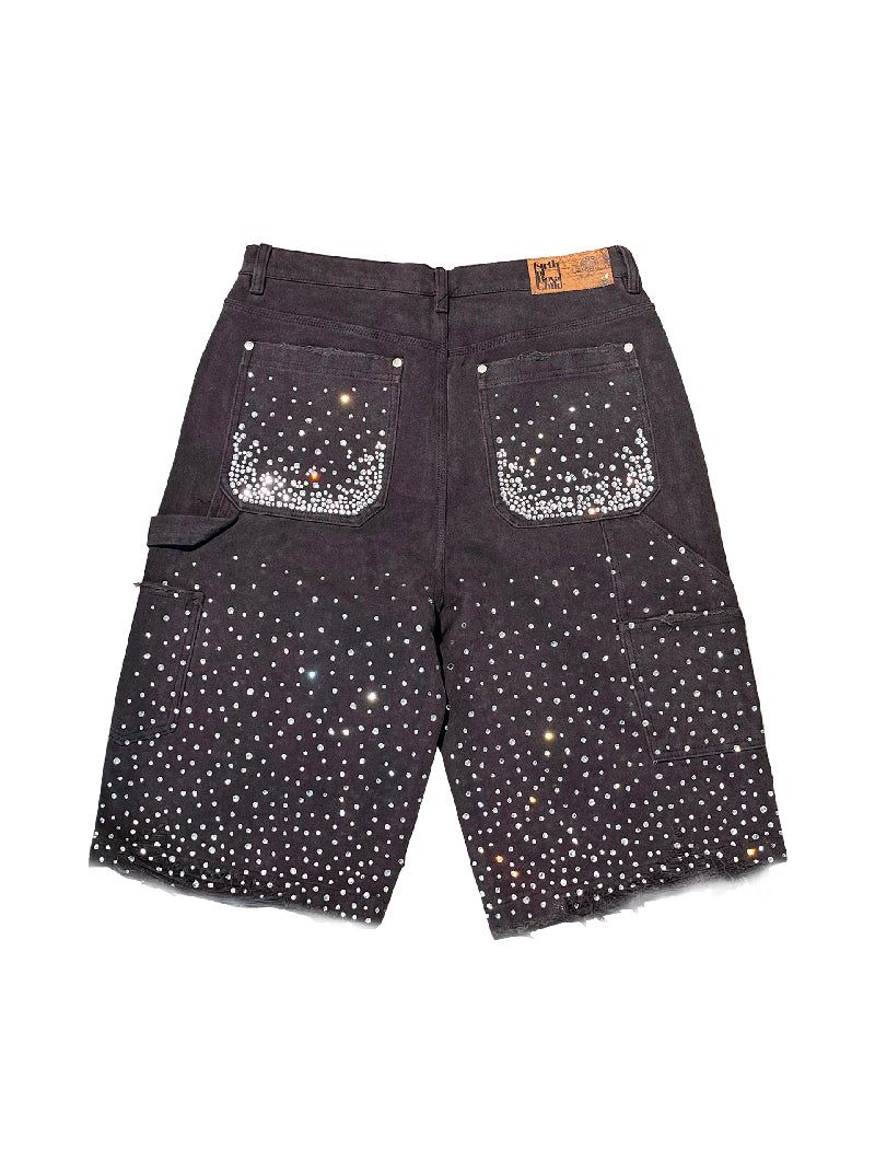 Redial 20k Diamond Shorts in Washed Black