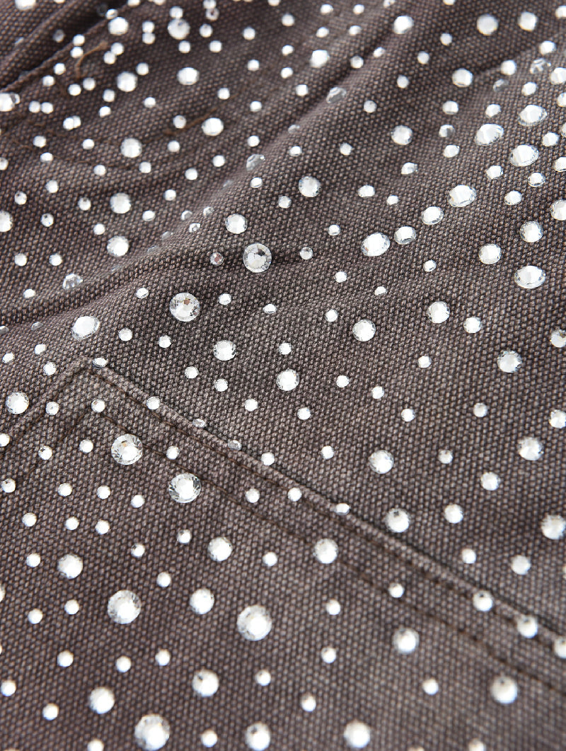 Redial 20k Diamond Shorts in Washed Brown