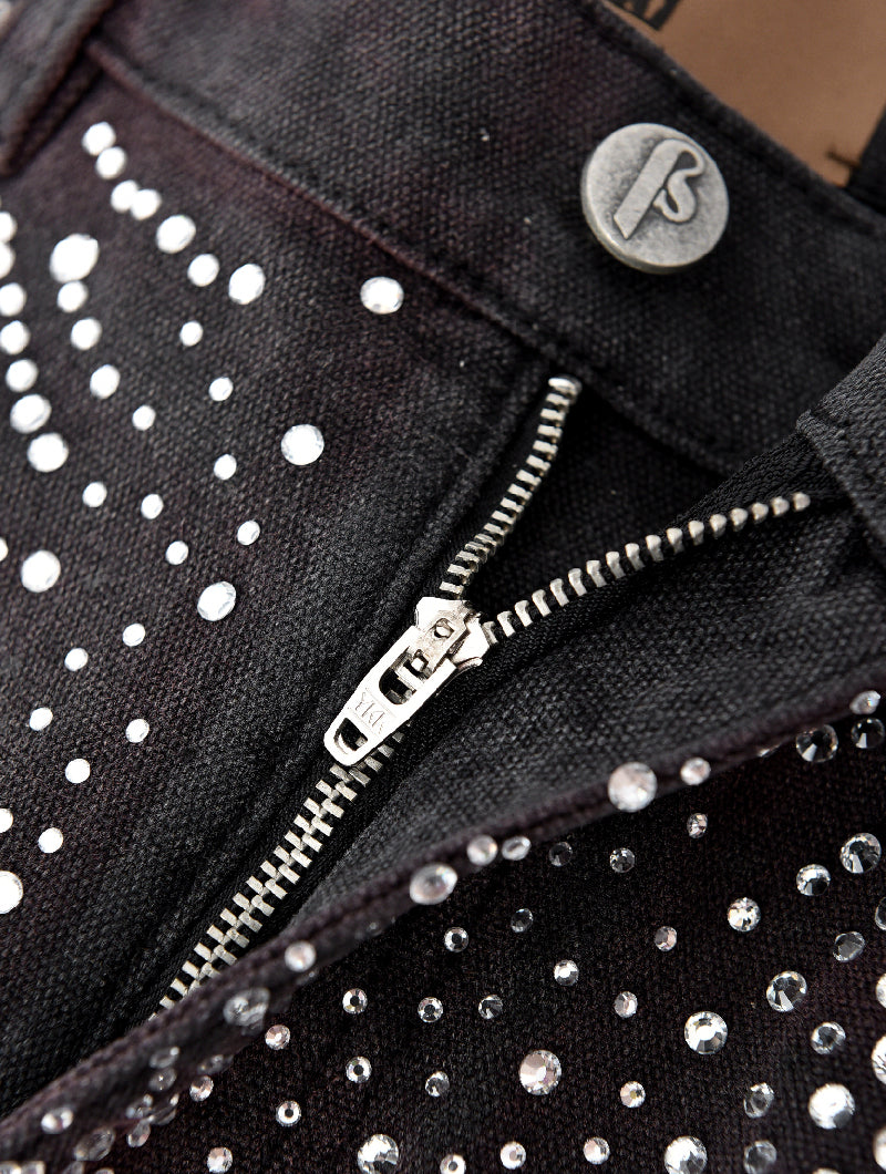 Redial 20k Diamond Shorts in Washed Black