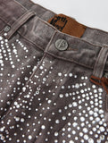 Redial 20k Diamond Shorts in Washed Brown