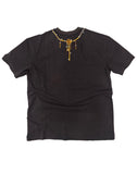 Gemstone Necklace Print T-Shirt in Dark Grey
