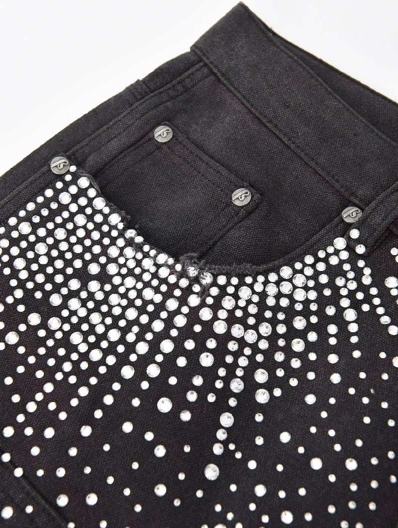 Redial 20k Diamond Shorts in Washed Black