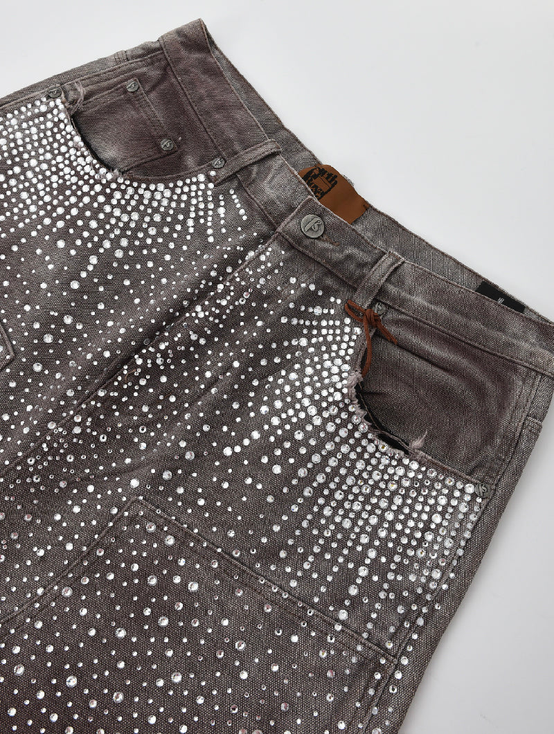 Redial 20k Diamond Shorts in Washed Brown