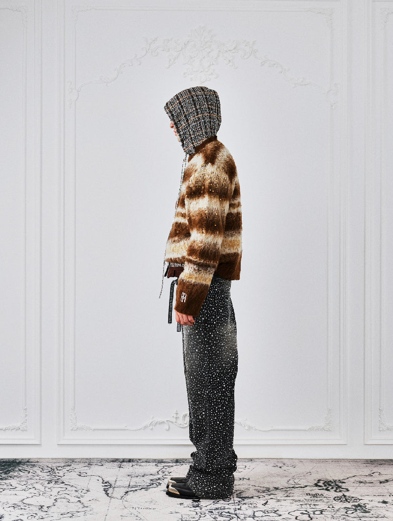 3D Printing Washed 20k Swarovski Diamond Boro Denim Black