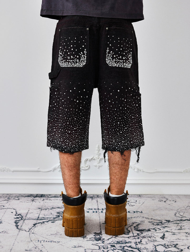 Redial 20k Diamond Shorts in Washed Black