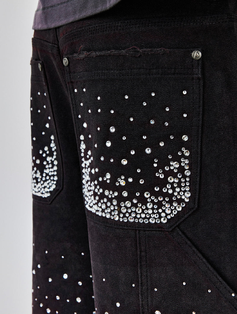 Redial 20k Diamond Shorts in Washed Black