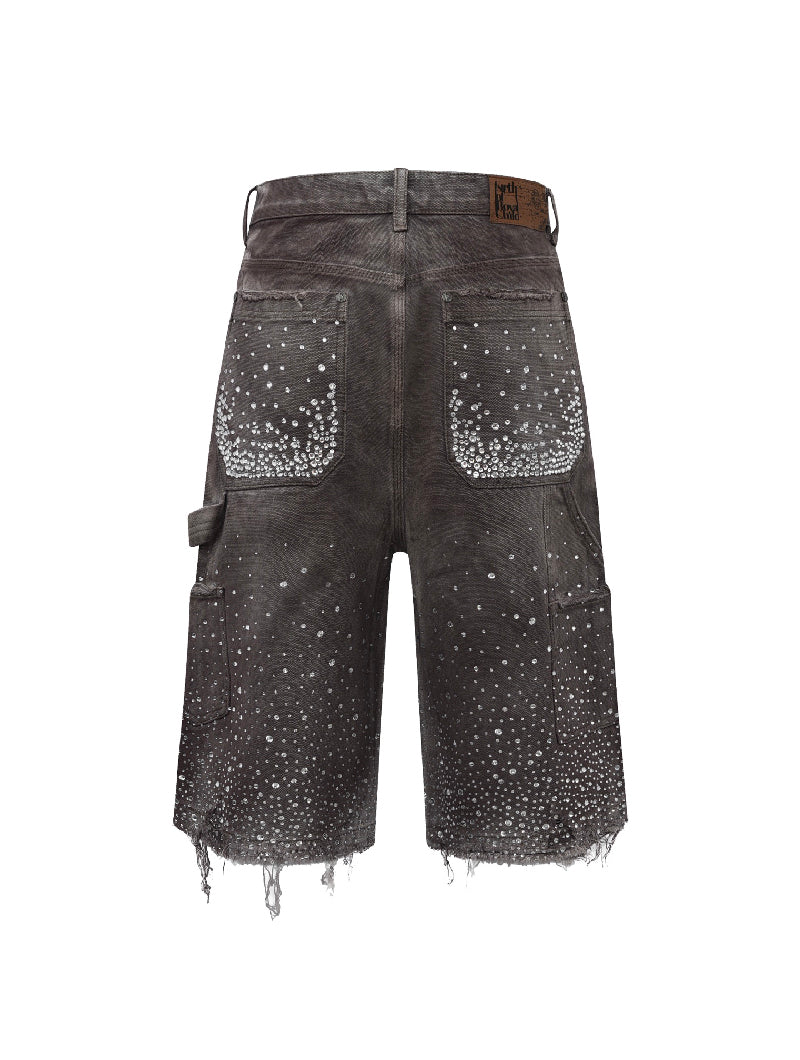 Redial 20k Diamond Shorts in Washed Brown