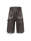 Redial 20k Diamond Shorts in Washed Brown